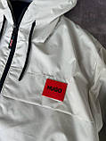 Чоловіча куртка вітровка HUGO BOSS M1857 сіра, фото 6