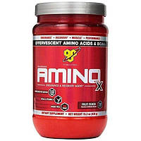 Аминокислота BCAA для спорта BSN Amino X 435 g 30 servings Fruit Punch TH, код: 7517561