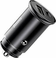 Автомобільний зарядний пристрій Baseus Circular Metal PPS Quick Charger Car Charger 30W(VOOC) inc trs