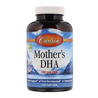 Омега 3 Carlson Labs Mother's DHA 500 mg 120 Soft Gels CAR-01561 SM, код: 7580736