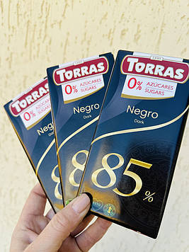 Шоколад ТМ"Torras" №585 чорний 85% 0,075