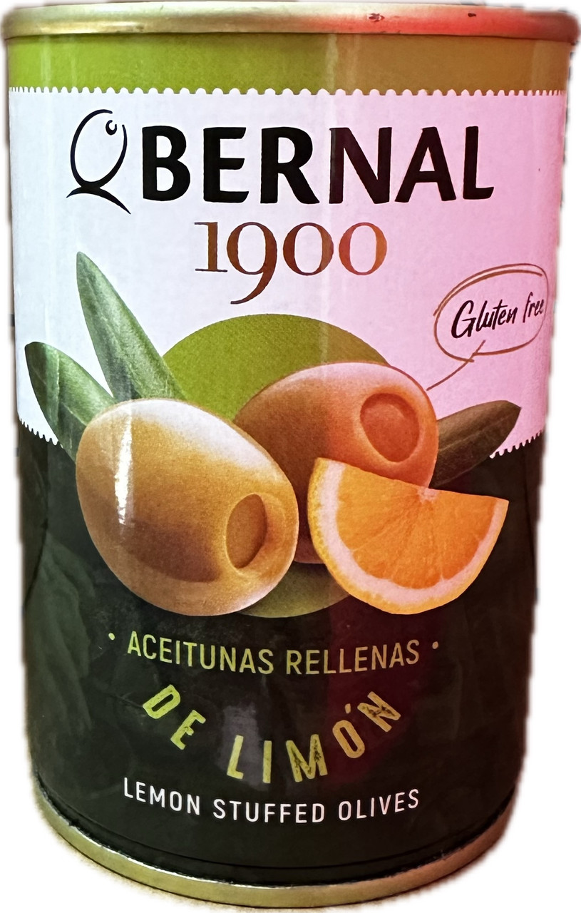 Оливки Bernal фаршировані пастою з лимона ж/б 292гр, фото 1