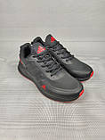 Чоловічі кросівки Adidas Glide Black&Red 41-46, фото 2