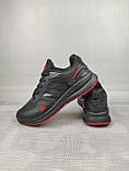 Чоловічі кросівки Adidas Glide Black&Red 41-46, фото 4