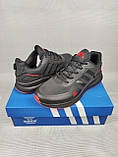 Чоловічі кросівки Adidas Glide Black&Red 41-46, фото 9
