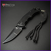 Нож кухонный складной Gin Knife Black c темляком в нейлоновом чехле