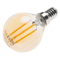 Лампа светодиодная Brille Стекло 4W Золотистый 32-493 KM, код: 7264027