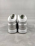 Кросівки Nike Air Jordan 1 Mid Light Smoke Gray Чоловічі 41-45, фото 5