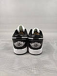 Кросівки Nike Air Jordan 1 Low Retro Black Чоловічі 41-46, фото 6