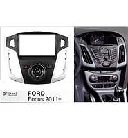 Переходная рамка Ford Focus 3 2011-2019 9" с комплектом проводов