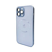 Чохол для смартфона AG Glass Matt Frame Color MagSafe Logo for Apple iPhone 13 Pro Max Sierra Blue inc trs