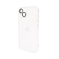 Чохол для смартфона AG Glass Matt Frame Color Logo for Apple iPhone 13 Pearly White inc trs