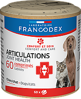 Пищевая добавка для здоровья суставов для котов и собак Laboratoire Francodex Joints 60 таб. Pan