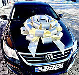 Бант на машину  LUX  1 метр (не картон) срібло, фото 3