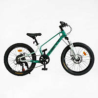 Дитячий спортивний велосипед 20" дюймів Corso «Next» NX-20426 (1) магнієва рама, Shimano Revoshift 7
