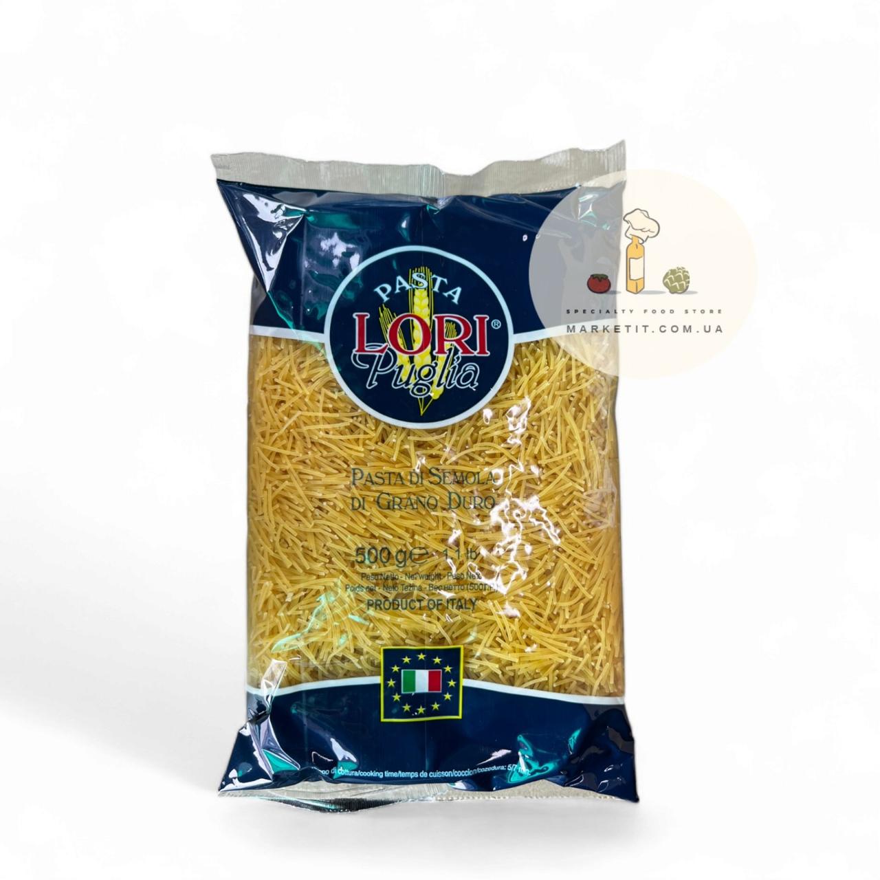 Макарони Pasta Lori Puglia Fillini, вермішель 500 г.