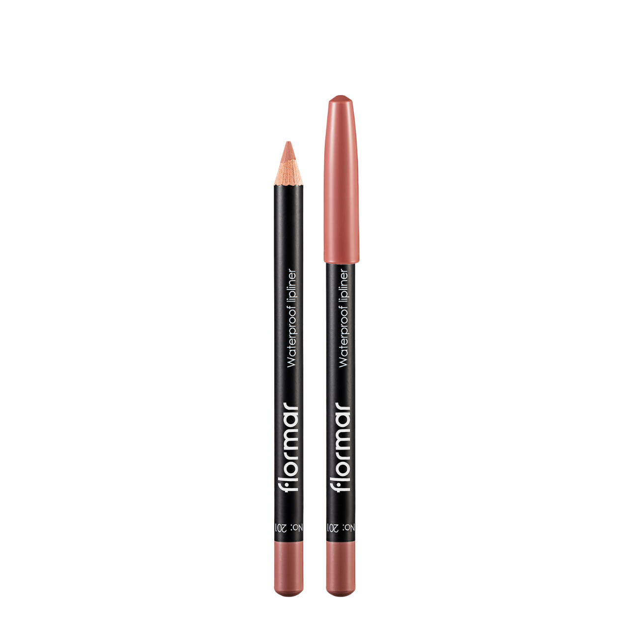 Олівець для губ водостійкий Flormar Waterpoof Lipliner № 201 Natural Nude Нюдовий