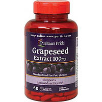 Антиоксидант Puritan's Pride Grapeseed Extract 100 mg 50 Caps SM, код: 7518842