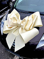 Бант на машину 1метр "Метелик" (не картон) білій