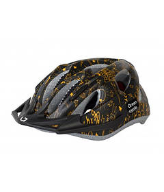 Шолом дитячий Green Cycle FAST FIVE розмір 50-56 см чорно-золотистий