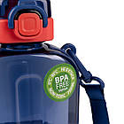 Пляшка-фляга Yes Fusion 750 мл, блакитна, фото 4