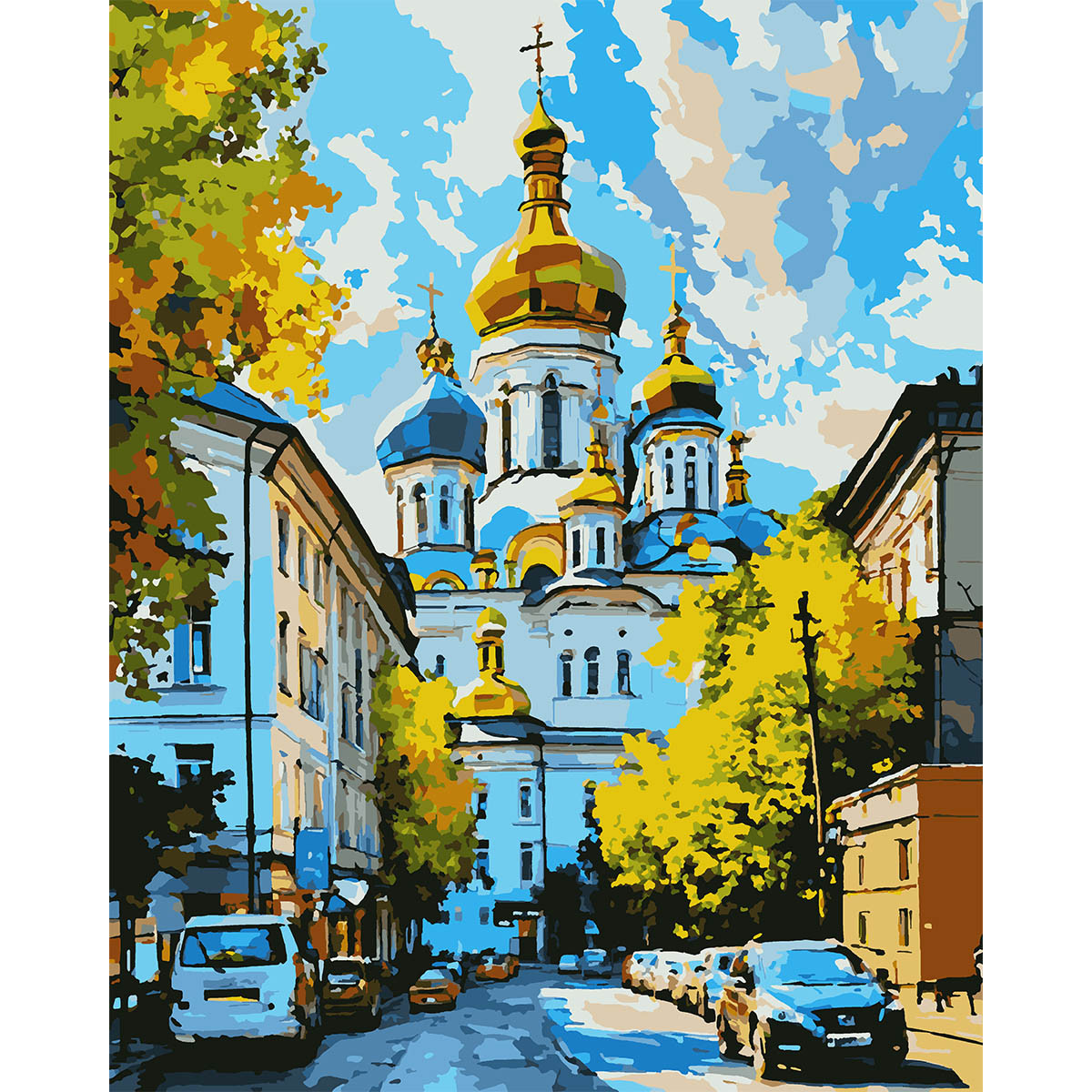 Картина за номерами SANTI Ранок у Києві 40*50