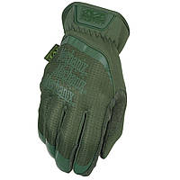 Тактические сенсорные перчатки Mechanix Wear FastFit Olive,крепкие удобные армейские рукавички олива для ВСУ