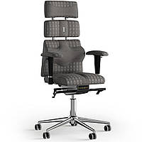 Кресло KULIK SYSTEM PYRAMID Ткань с подголовником со строчкой Серебристый (9-901-WS-MC-0505) NL, код: 1669081