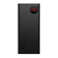 Зовнішній акумулятор Baseus Adaman Metal Digital Display Quick Charge Power Bank 20000mAh22.5W Black inc trs