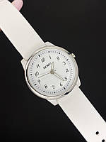 Женские наручные кварцевые  белые часы Skmei 2008WT-AC White Numbers
