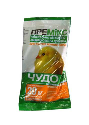 Премікс "Диво" 1% для курчат 200 г кормова добавка