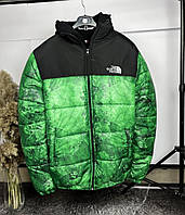 Куртка  The north face зеленого цвета 7-390