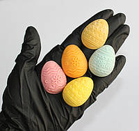Яйца крашенки из шоколадной глазури для украшения куличей, набор из 10 шт