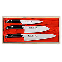 Набор из 3-х кухонных ножей Satake Sakura (HG8081W) EM, код: 8141080