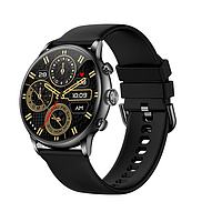 Смарт часы LIGE BLACK 1,43" женский фитнес браслет с функцией набора номера GPS + Siri