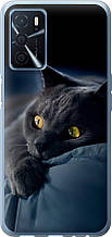 Чохол на Oppo A16 Димчастий кіт "825u-2469-851"