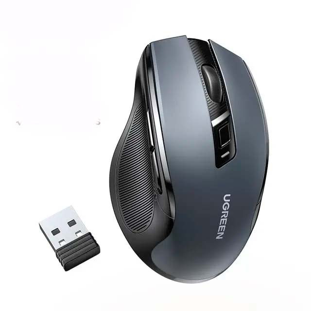 UGREEN бездротова ергономічна безшумна миша 4000 DSI Ergonomic Wireless Black MU006 90545