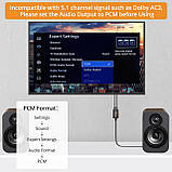 Цифро аналоговий аудіоконвертер декодер звуку оптичний для ТВ (RCA мама) Neoteck 192 кГц DAC NTK144, фото 2