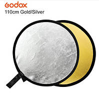 GODOX 110 см 2 в 1 фото відбивач рефлектор Pioneer 32 "Срібний золотий