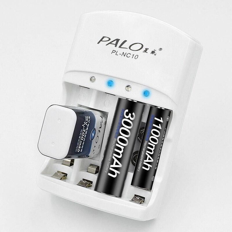 Зарядний пристрій PALO C801 для АА й ААА акумуляторів 200 мА працює від розетки 220 V