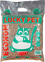 Наполнитель для кошачьего туалета Lucky Pet эконом Древесный впитывающий 6 кг (4820224210087) EM, код: 7998269