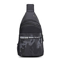 Мужской рюкзак через плечо Monsen C17036bl-black GM
