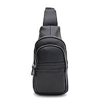 Мужской кожаный рюкзак через плечо Keizer K16602bl-black GM