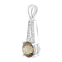 Серебряная подвеска SilverBreeze с мистик топазом 1.8ct (2123002) GR, код: 8025732