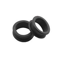 Универсальные съемные мягкие силикагелевые кольца для ножниц высота 10 мм внутренний диаметр 20 мм Черный