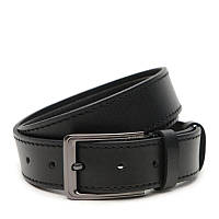 Кожаный мужской ремень V1125GX17-black Borsa Leather GM