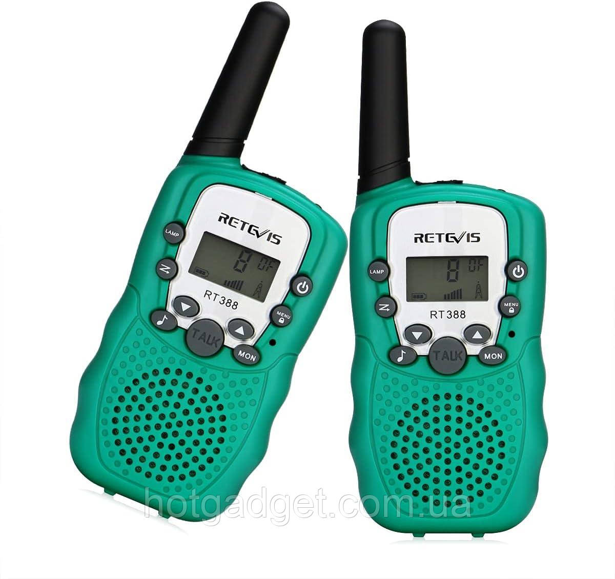 Рація дитяча Retevis RT-388 (2шт.) Green, фото 1