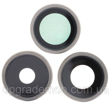 Скло камери iPhone 15 Pro Natural Titanium + кільце комплект 3, фото 1