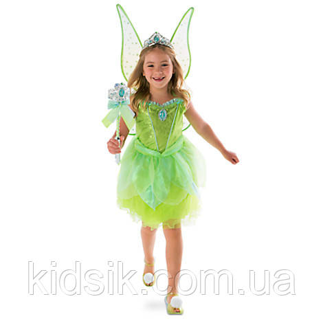 Карнавальний костюм феї Дінь-Дінь + сяючі крила Дісней/ Disney Tinkerbell, фото 1