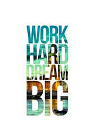 Плакат Work hard dream big Vivay А1 NB, код: 6688996